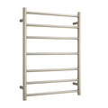 SR44MBN Brushed Nickel Round Ladder Heated Towel Rail