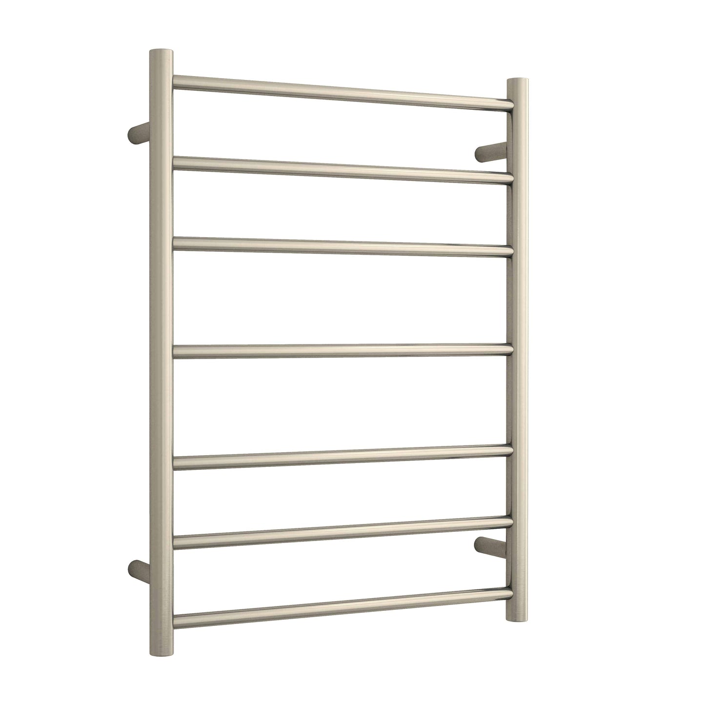 SR44MBN Brushed Nickel Round Ladder Heated Towel Rail