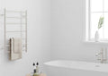 SR44MBN Brushed Nickel Round Ladder Heated Towel Rail