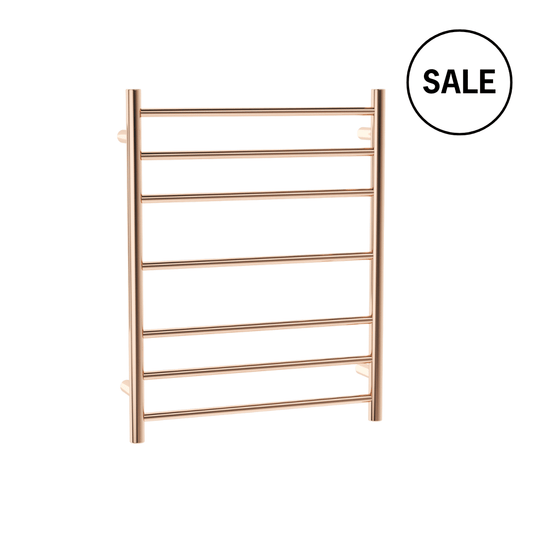 SR44MRG Polished Rose Gold Round Heated Ladder Rail