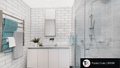 SR93M Straight Round Polished Ladder Heated Towel Rail