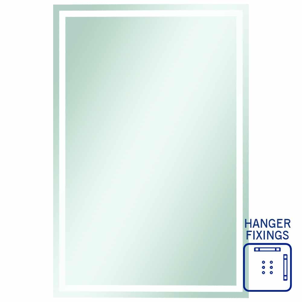 SS1590HN Rectangle Mirror with Sandblasted Border
