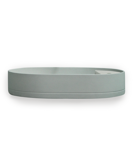 Shelf Oval Basin (Sky Grey)