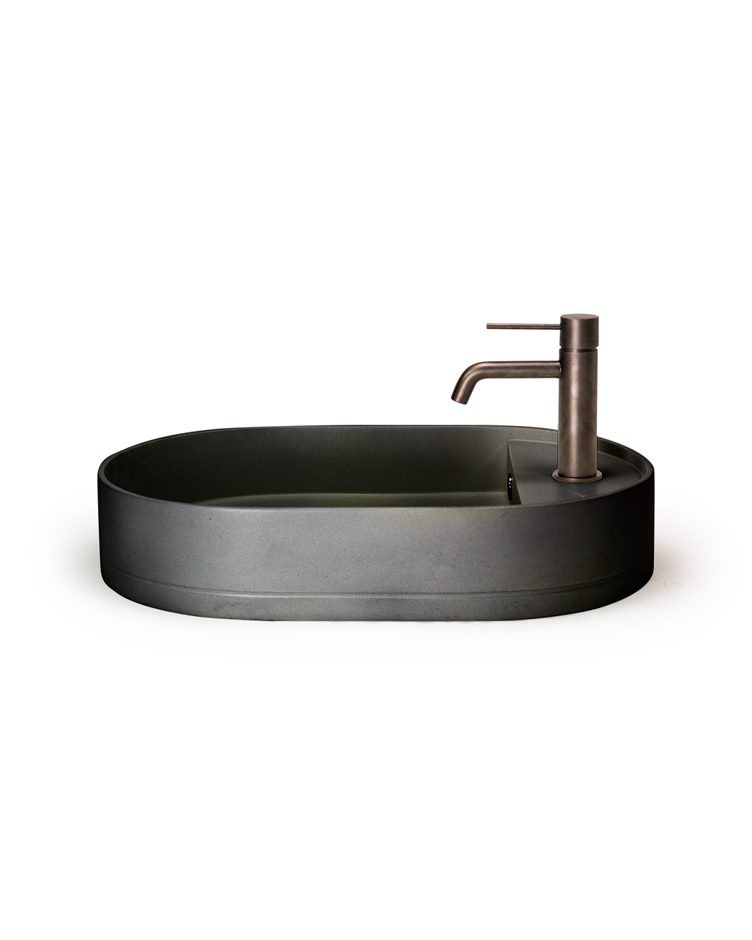 Shelf Oval Basin (Charcoal)
