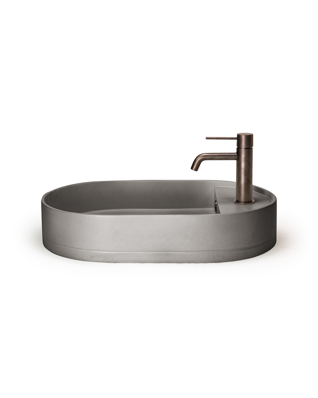 Shelf Oval Basin (Sky Grey)