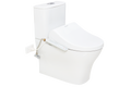 Cygnet Square HygieneRimless Close Coupled Back to Wall Bottom Inlet Suite with Spalet E-Bidet Seat