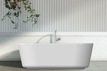 Decina Solis 1700 Freestanding Bath — White Baths, Acrylic Baths, Oval Baths