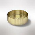 Lavello Round Steel Bathroom Basin 380 x 110 - PVD Tiger Bronze
