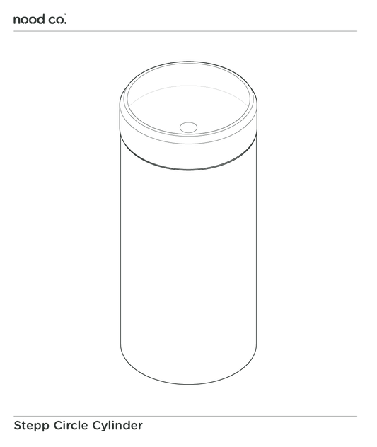 Cylinder - Stepp Circle Basin (Blush Pink)