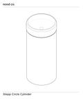 Cylinder - Stepp Circle Basin (Teal)