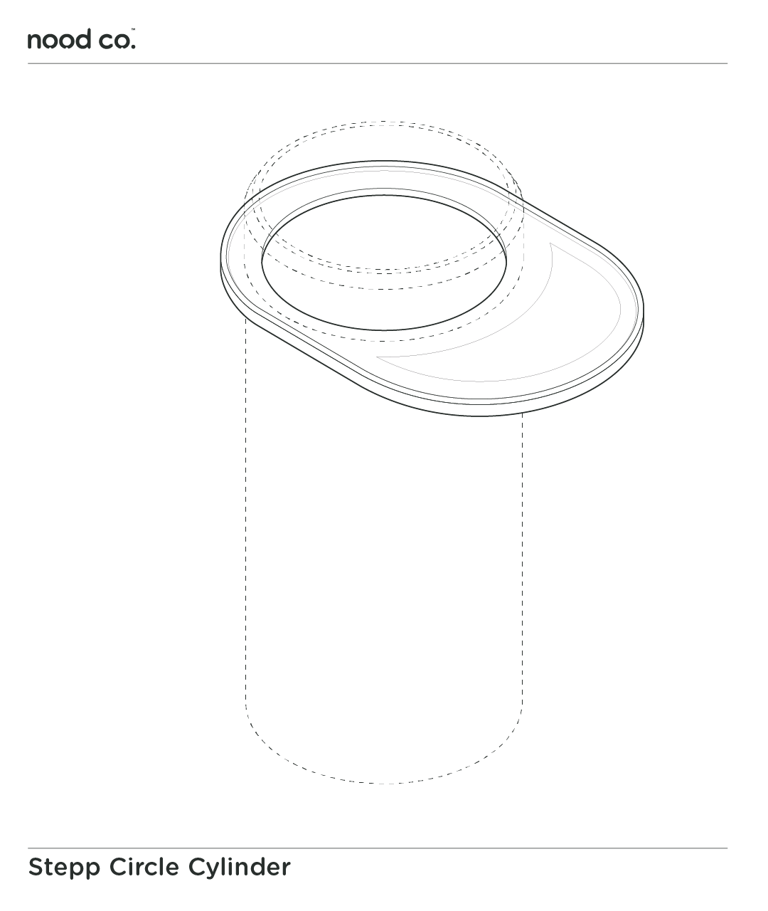 Cylinder - Stepp Circle Basin (Ivory)