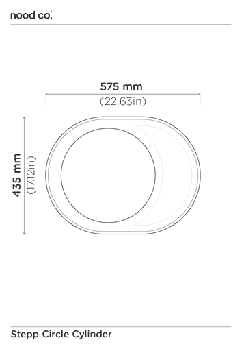 Cylinder - Stepp Circle Basin (Custard)