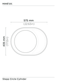 Cylinder - Stepp Circle Basin (Pastel Peach)