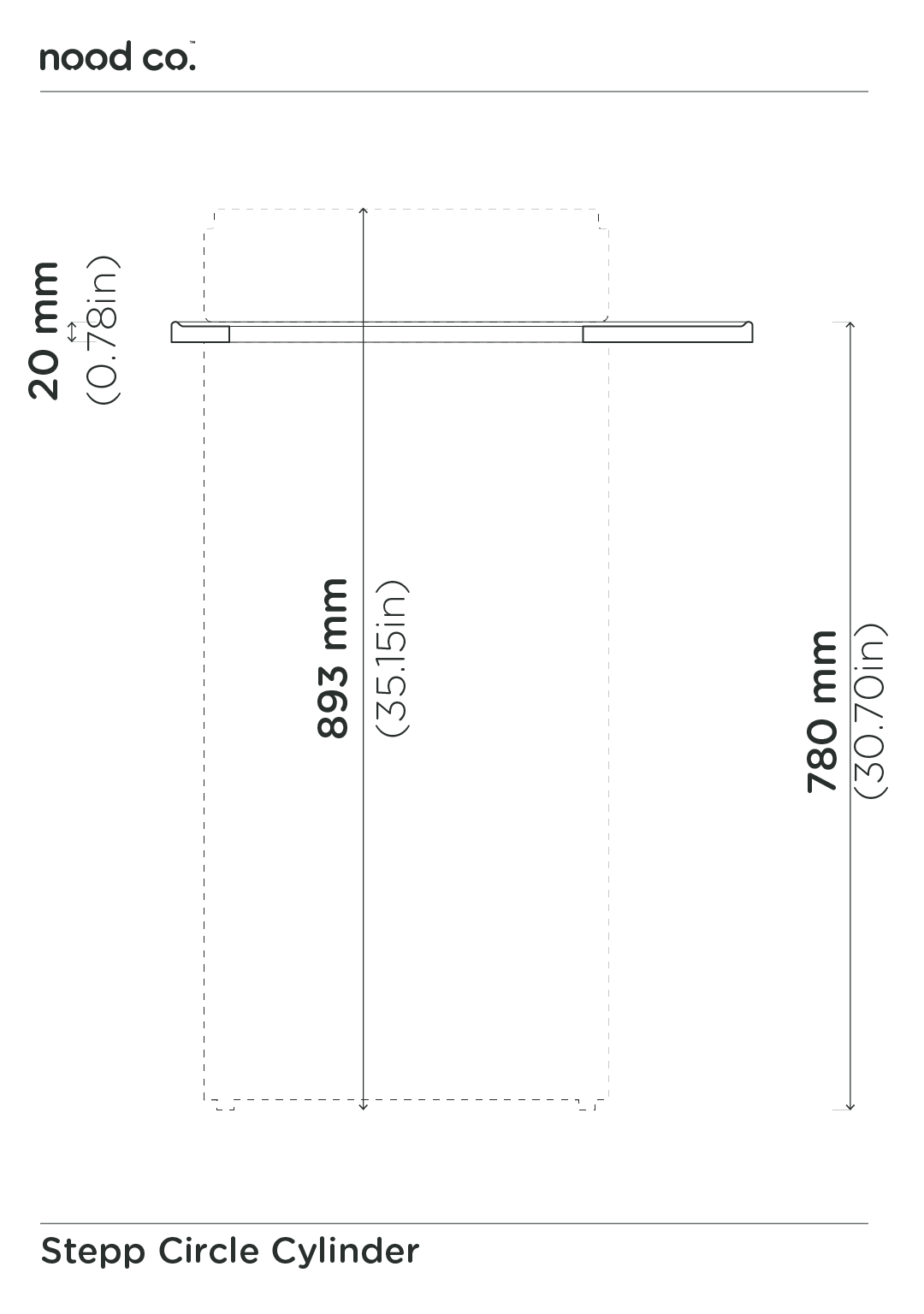 Cylinder - Stepp Circle Basin (Ivory)
