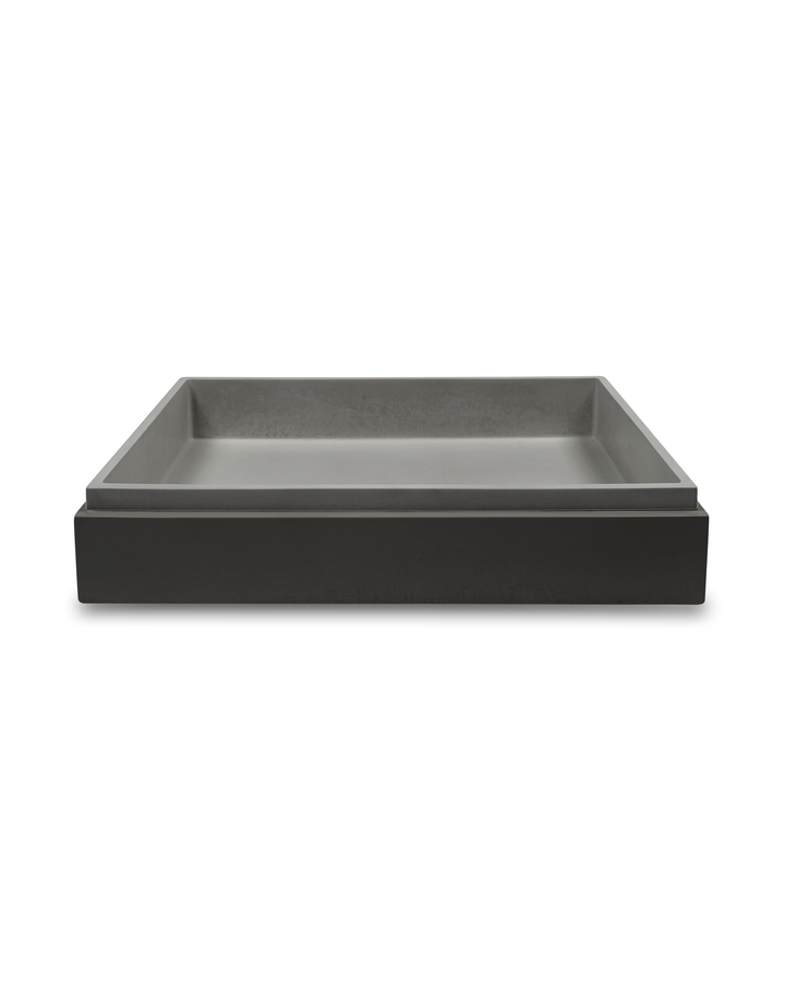 Stepp Rectangle Basin (Mid Tone Grey)