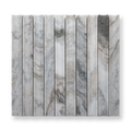 Tamarama Bianco Oro Marble Concave Flute Mosaic Tile