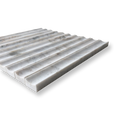 Tamarama Bianco Oro Marble Concave Flute Mosaic Tile