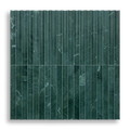 Tamarama Taj Green Natural Stone Concave Flute Mosaic Tile