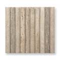 Tamarama Travertine Classic Natural Stone Concave Flute Mosaic Tile