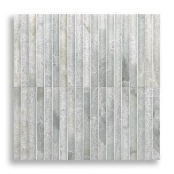 Tamarama Verdi Cristallo Natural Stone Concave Flute Mosaic Tile