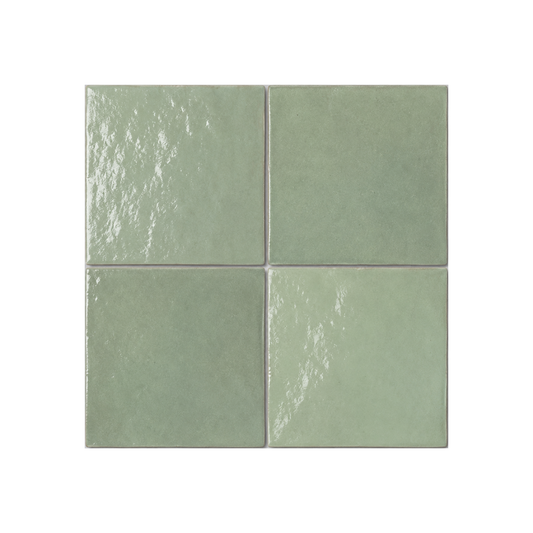 TANGIER ZELLIGE AQUA MOROCCAN LOOK GLOSS TILE