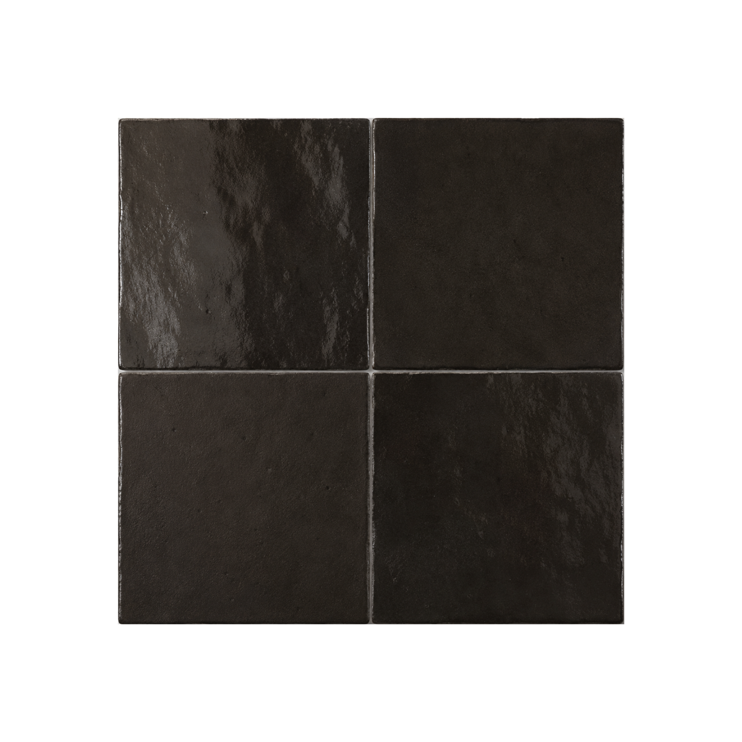 TANGIER ZELLIGE BLACK MOROCCAN LOOK GLOSS TILE