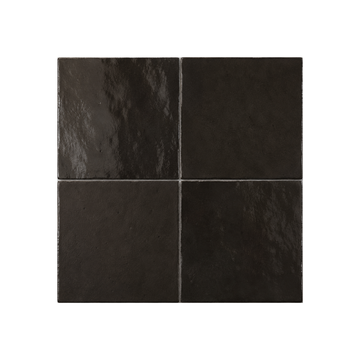 TANGIER ZELLIGE BLACK MOROCCAN LOOK GLOSS TILE