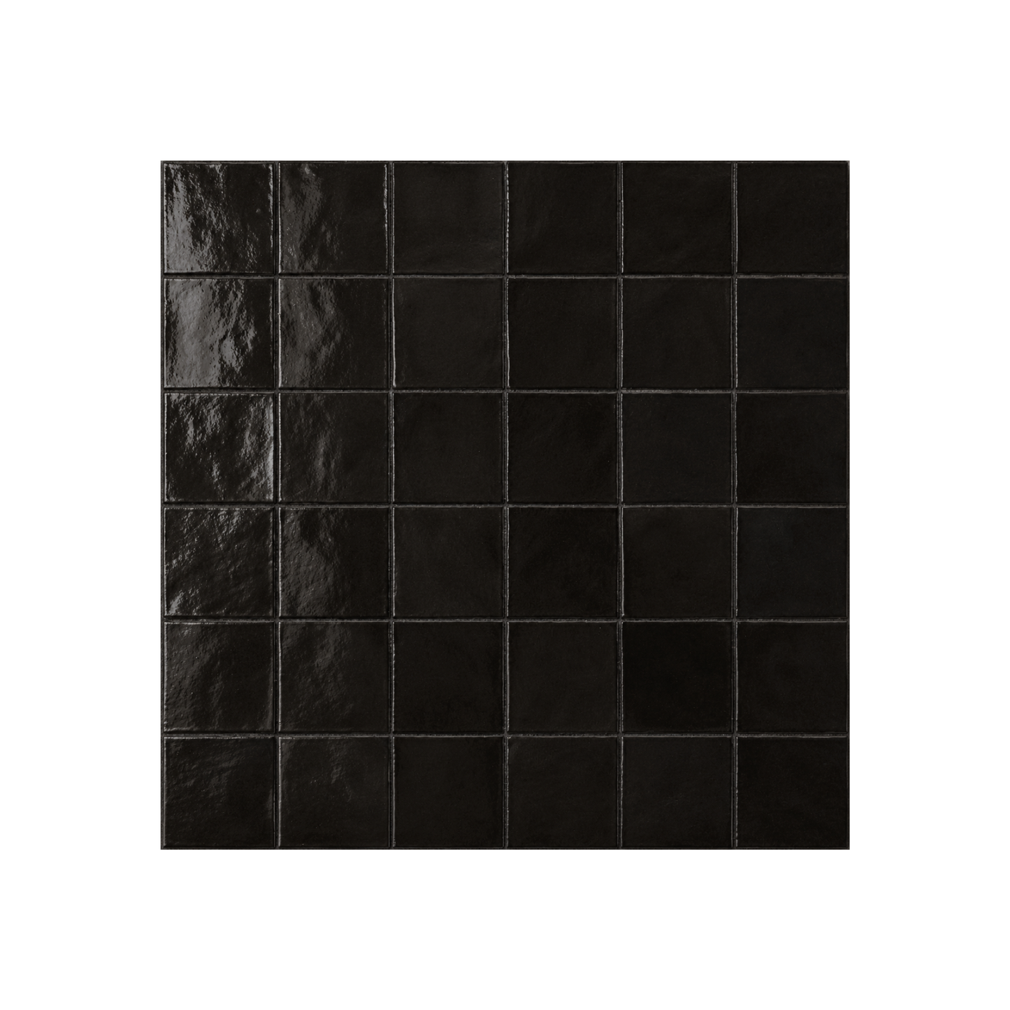 TANGIER ZELLIGE BLACK MOROCCAN LOOK GLOSS TILE
