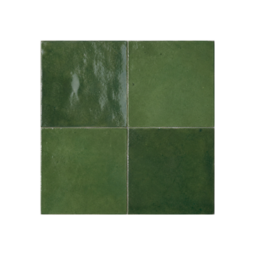TANGIER ZELLIGE GREEN MOROCCAN LOOK GLOSS TILE