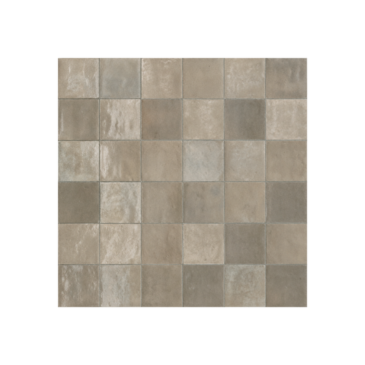 TANGIER ZELLIGE GREY MOROCCAN LOOK GLOSS TILE