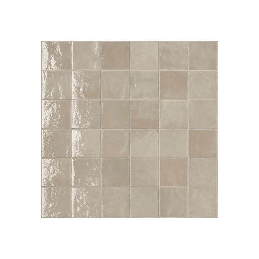 TANGIER ZELLIGE IVORY MOROCCAN LOOK GLOSS TILE