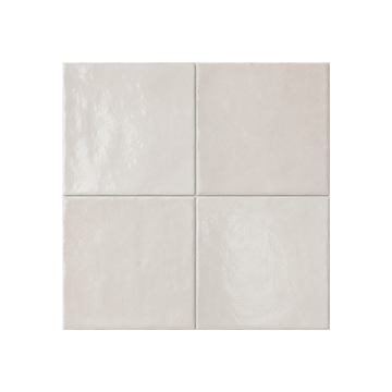 TANGIER ZELLIGE OFF WHITE MOROCCAN LOOK GLOSS TILE