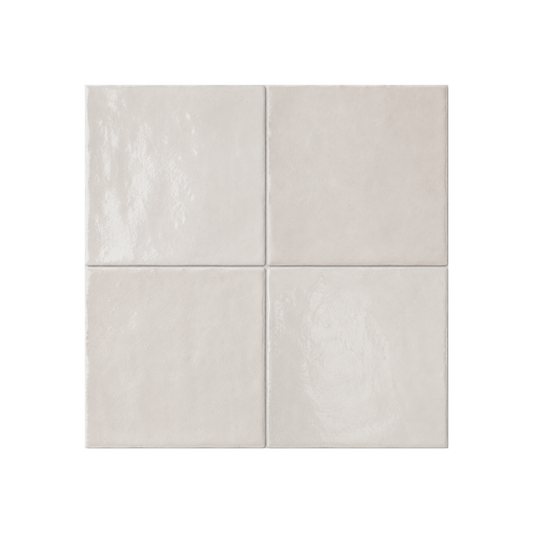 TANGIER ZELLIGE OFF WHITE MOROCCAN LOOK GLOSS TILE