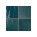 TANGIER ZELLIGE PETROL BLUE MOROCCAN LOOK GLOSS TILE