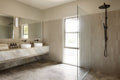 ROUND COMBINATION SHOWER RAIL, 300MM ROSE, SINGLE FUNCTION HAND SHOWER