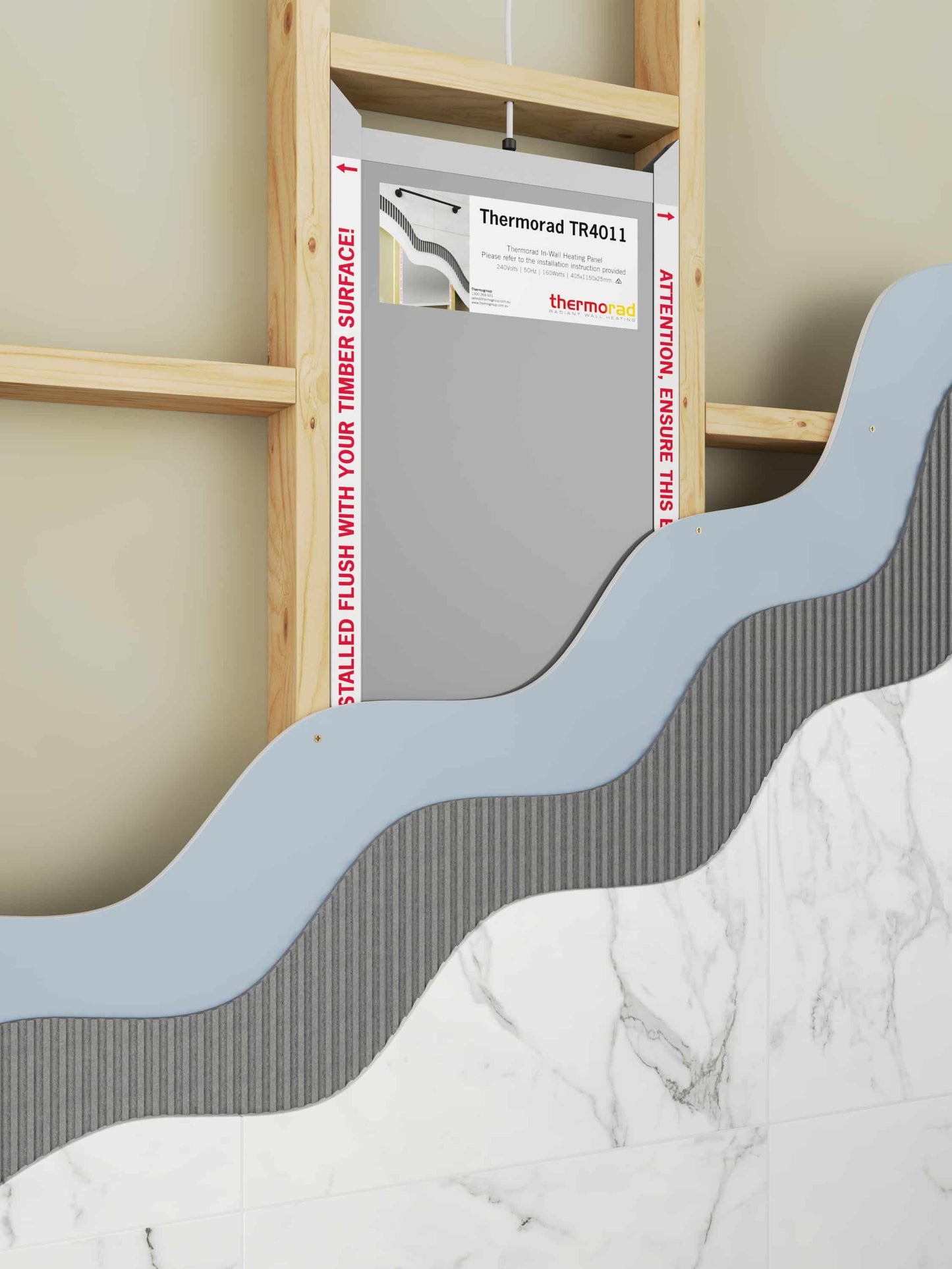 Thermorad In-Wall Heating System | Invisible Heat & Visible Comfort — 550x850mm 160W