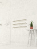 DSR6 Round Single Bar Polished Heated Towel Rail