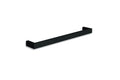 DSS6B Matt Black Square Single Bar Heated Towel Rail