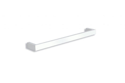DSS6W Satin White Square Single Bar Heated Towel Rail