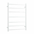 BS44MW Satin White Round Ladder Heated Towel Rail