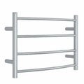 CR40M Curved Round Polished Ladder Heated Towel Rail