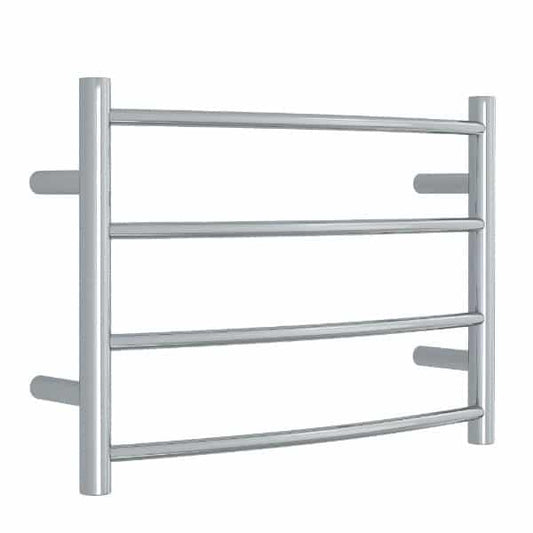 CR40M Curved Round Polished Ladder Heated Towel Rail