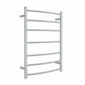 CR44M Curved Round Polished Ladder Heated Towel Rail