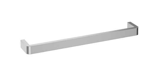 DSC6 Square Single Bar Polished Heated Rail with Curved Corners