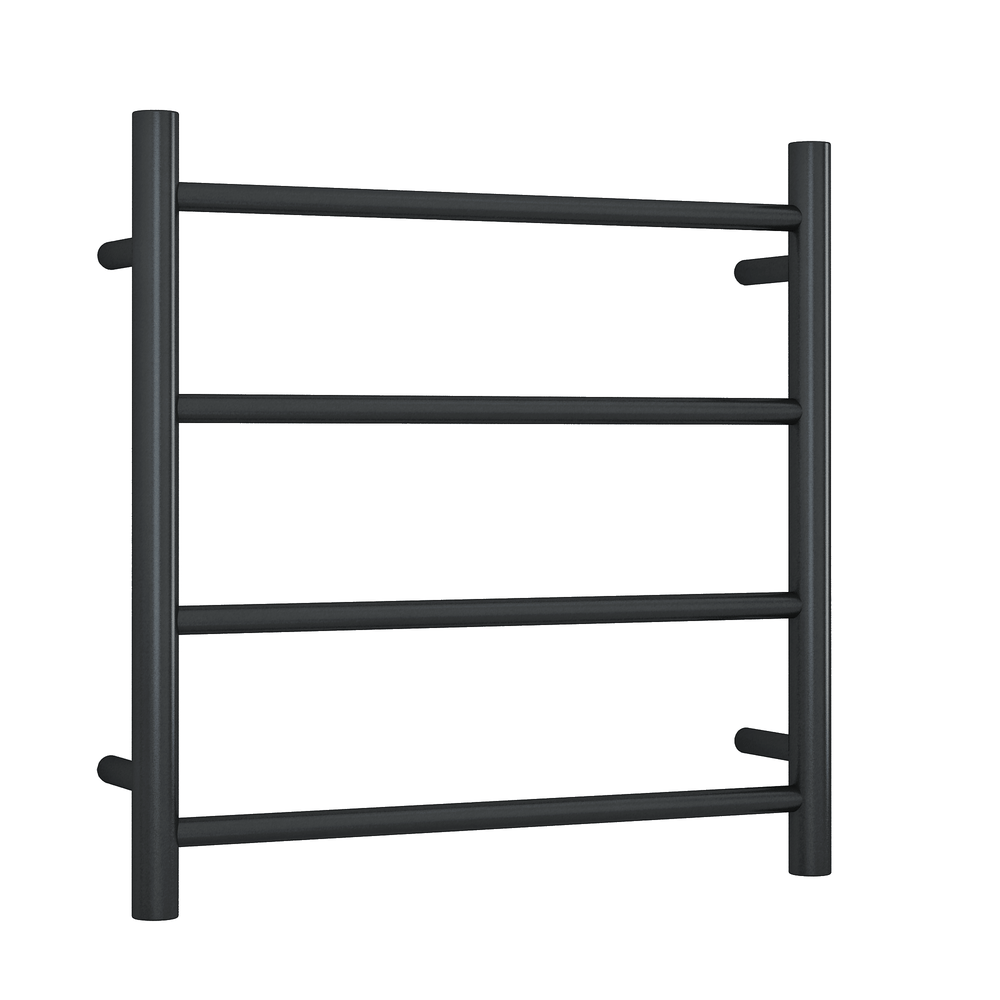 SR2512B 12Volt Matt Black Round Ladder Heated Towel Rail