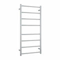SR27M Straight Round Polished Ladder Heated Towel Rail