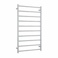 SR69M Straight Round Polished Ladder Heated Towel Rail