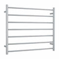 SR93M Straight Round Polished Ladder Heated Towel Rail