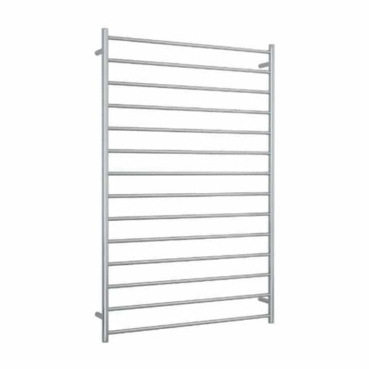 SR99M Straight Round Polished Ladder Heated Towel Rail