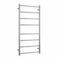 SRB27M Brushed Straight Round Ladder Heated Towel Rail